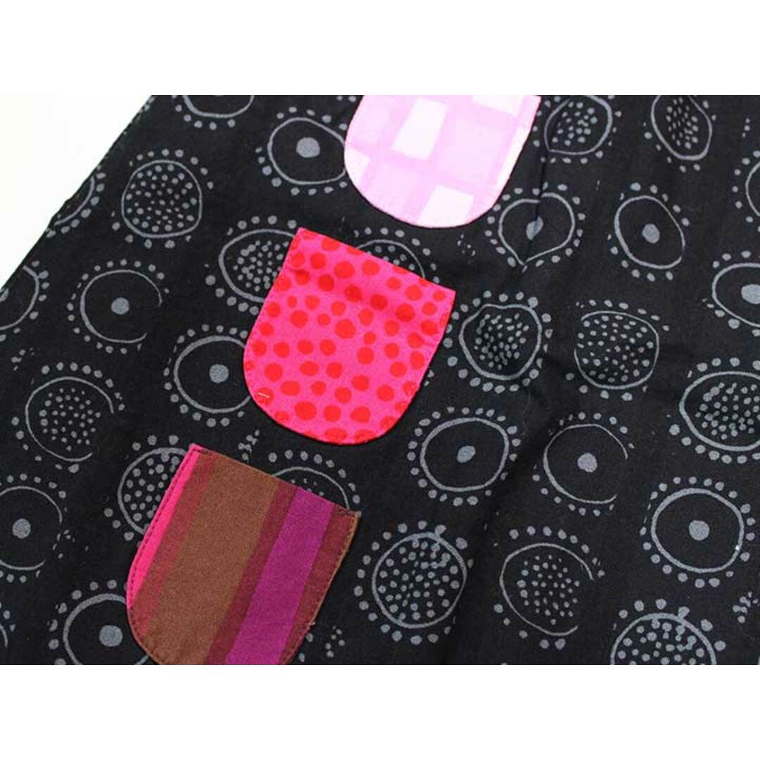 marimekko(マリメッコ)の☆マリメッコ/ｍarimekko☆80cm ノースリーブワンピース 黒 イロイネンタッキ 【中古】子供服 キッズ kids  ベビー服 baby 女の子 夏 505032 onepi キッズ/ベビー/マタニティのベビー服(~85cm)(ワンピース)の商品写真