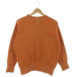 VINTAGE / ヴィンテージ古着 | 50s RUSSELL ATHLETIC 前Vガゼット バックプリント ポケット スウェット | L | オレンジ | メンズ(スウェット)