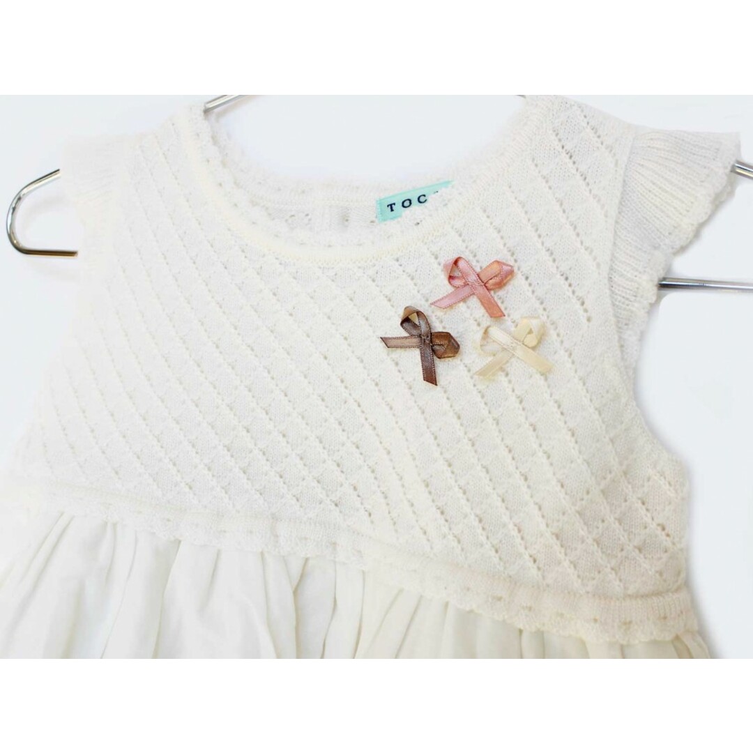 TOCCA(トッカ)の【春物 新入荷!】[トッカ/TOCCA BAMBINI]80cm 半袖ワンピース/半袖ドレスワンピース 白 フォーマル 結婚式 冠婚葬祭【中古】子供服 キッズ kids ベビー服 baby 女の子 春夏 onepi 213042 キッズ/ベビー/マタニティのベビー服(~85cm)(ワンピース)の商品写真