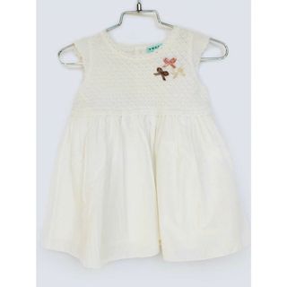 【春物 新入荷!】[トッカ/TOCCA BAMBINI]80cm 半袖ワンピース/半袖ドレスワンピース 白 フォーマル 結婚式 冠婚葬祭【中古】子供服 キッズ kids ベビー服 baby 女の子 春夏 onepi 213042