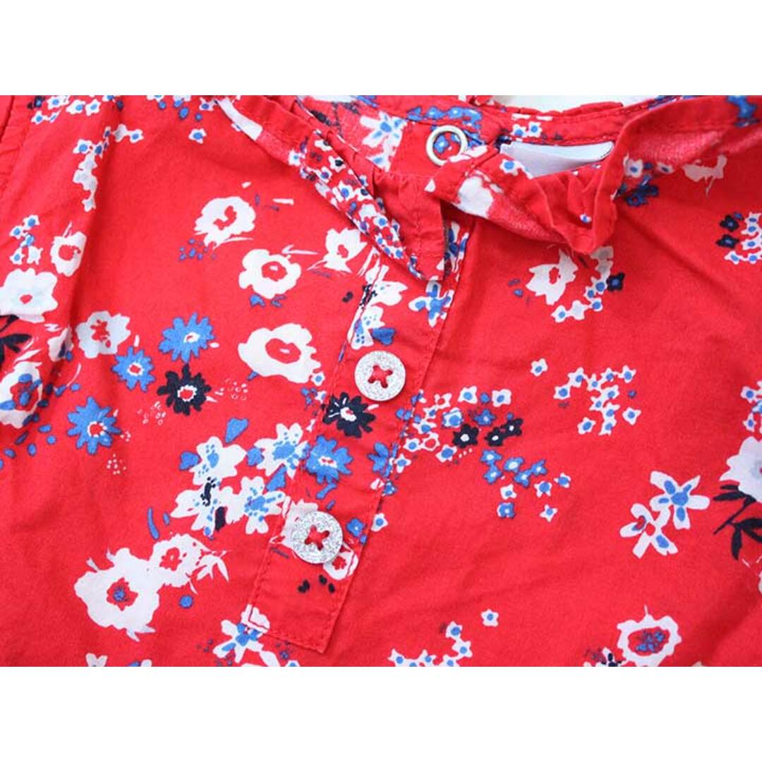 PETIT BATEAU(プチバトー)の●プチバトー/PETIT BATEAU●81cm 半袖ワンピース 赤×白系【中古】子供服 キッズ kids ベビー服 baby 女の子 夏 126022 onepi キッズ/ベビー/マタニティのベビー服(~85cm)(ワンピース)の商品写真