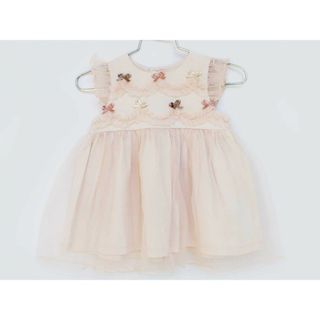 【春物 新入荷!】[トッカ/TOCCA BAMBINI]70cm 半袖ワンピース/半袖ドレスワンピース ピンク フォーマル 結婚式 冠婚葬祭【中古】子供服 キッズ kids ベビー服 baby 女の子 春夏 onepi 213042