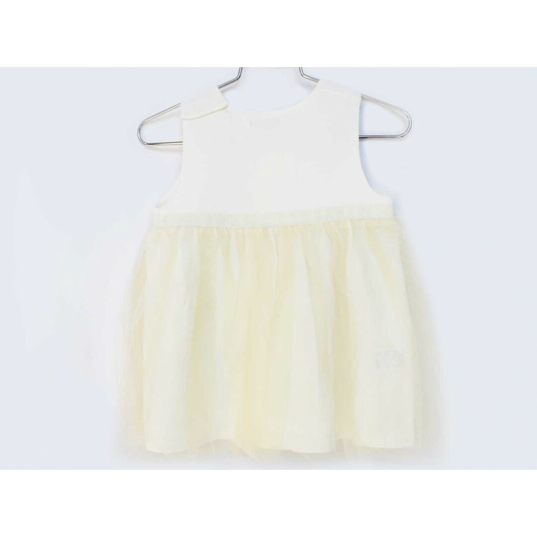 TOCCA(トッカ)の【春物 新入荷!】[トッカ/TOCCA BAMBINI]80cm ノースリーブワンピース/ノースリーブドレスワンピース 白×クリーム色 フォーマル 結婚式 冠婚葬祭【中古】子供服 キッズ kids ベビー服 baby 女の子 春夏 onepi 213042 キッズ/ベビー/マタニティのベビー服(~85cm)(ワンピース)の商品写真