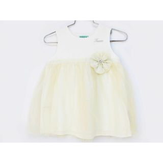 トッカ(TOCCA)の【春物 新入荷!】[トッカ/TOCCA BAMBINI]80cm ノースリーブワンピース/ノースリーブドレスワンピース 白×クリーム色 フォーマル 結婚式 冠婚葬祭【中古】子供服 キッズ kids ベビー服 baby 女の子 春夏 onepi 213042(ワンピース)