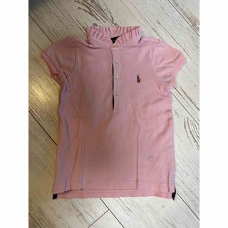 ポロラルフローレン(POLO RALPH LAUREN)のポロラルフローレン　フリルポロシャツ薄ピンク100(Tシャツ/カットソー)