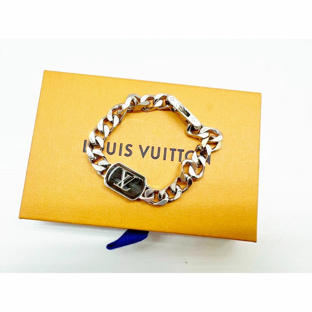 LOUIS VUITTON(ルイヴィトン)の美品　ルイヴィトン　ブレスレ　LV　シェイズメタル　 チェーン　ブレスレット メンズのアクセサリー(ブレスレット)の商品写真