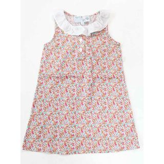 アニエスベー(agnes b.)の☆アニエスb/アニエスベー/agnes b. ENFANT☆90cm ノースリーブワンピース 白×ピンク系 【中古】子供服 キッズ kids ベビー服 baby 女の子 夏 205032 onepi(ワンピース)