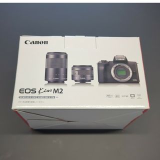 キヤノン(Canon)のキヤノン EOS Kiss M2 ブラック ダブルズームキット(1台)(ミラーレス一眼)