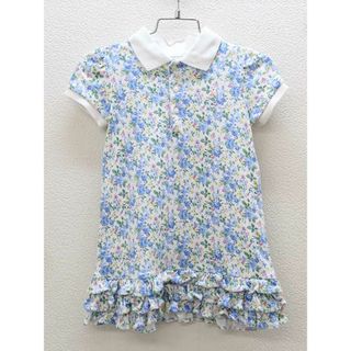 ラルフローレン(Ralph Lauren)の■ラルフローレン/Ralph Lauren■90cm 半袖ワンピース 青系【中古】子供服 キッズ kids ベビー服 baby 女の子 夏 507032 onepi(ワンピース)