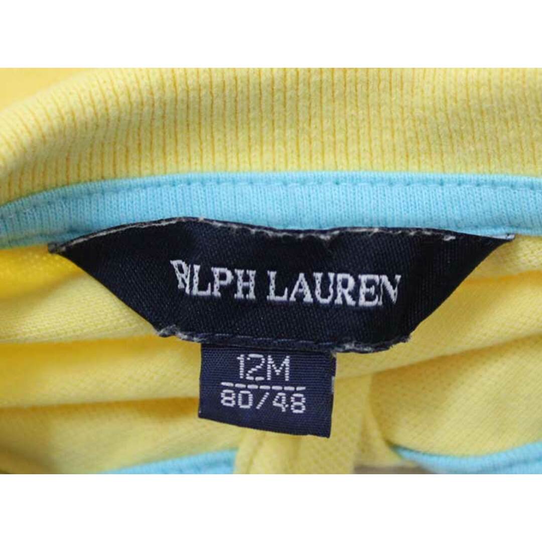 Ralph Lauren(ラルフローレン)の■ラルフローレン/Ralph Lauren■80cm 半袖ワンピース 黄 ブルマ付き【中古】子供服 キッズ kids ベビー服 baby 女の子 夏 526032 onepi キッズ/ベビー/マタニティのベビー服(~85cm)(ワンピース)の商品写真