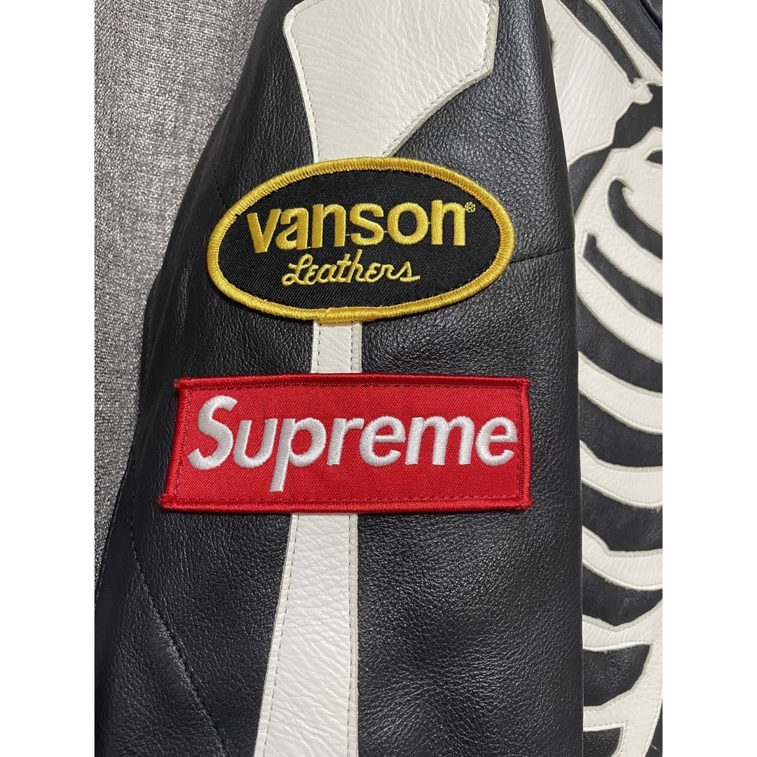 Supreme(シュプリーム)のSupreme Vanson LeatherBones Jacket黒M メンズのジャケット/アウター(レザージャケット)の商品写真