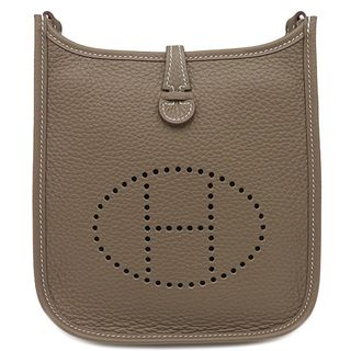 エルメス(Hermes)のエルメス HERMES ショルダーバッグ エヴリンTPM アマゾン トリヨンクレマンス エトゥープ×ブルーインディゴ シルバー金具 グレージュ  B刻印（2023年製） 【箱】【中古】(ショルダーバッグ)