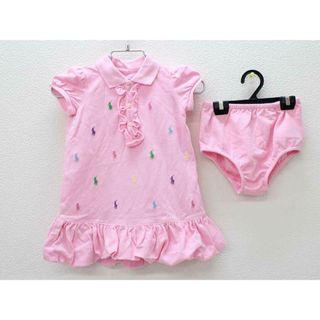 ラルフローレン(Ralph Lauren)の▽ラルフローレン/Ralph Lauren▽80cm ブルマ付半袖ワンピース ピンク【中古】子供服 キッズ kids ベビー服 baby 女の子 夏 027022 onepi(ワンピース)