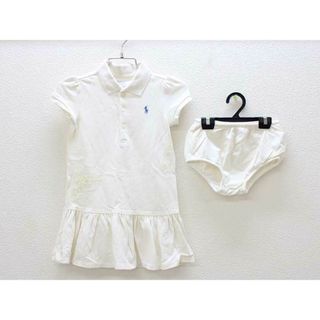 ラルフローレン(Ralph Lauren)の■ラルフローレン/Ralph Lauren■80cm 半袖ワンピース アイボリー ブルマ付き【中古】子供服 キッズ kids ベビー服 baby 女の子 夏 526032 onepi(ワンピース)