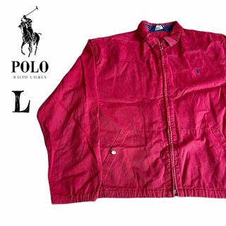 希少L★Ralph Laurenラルフローレン 90s ポニー刺繍スイングトップ