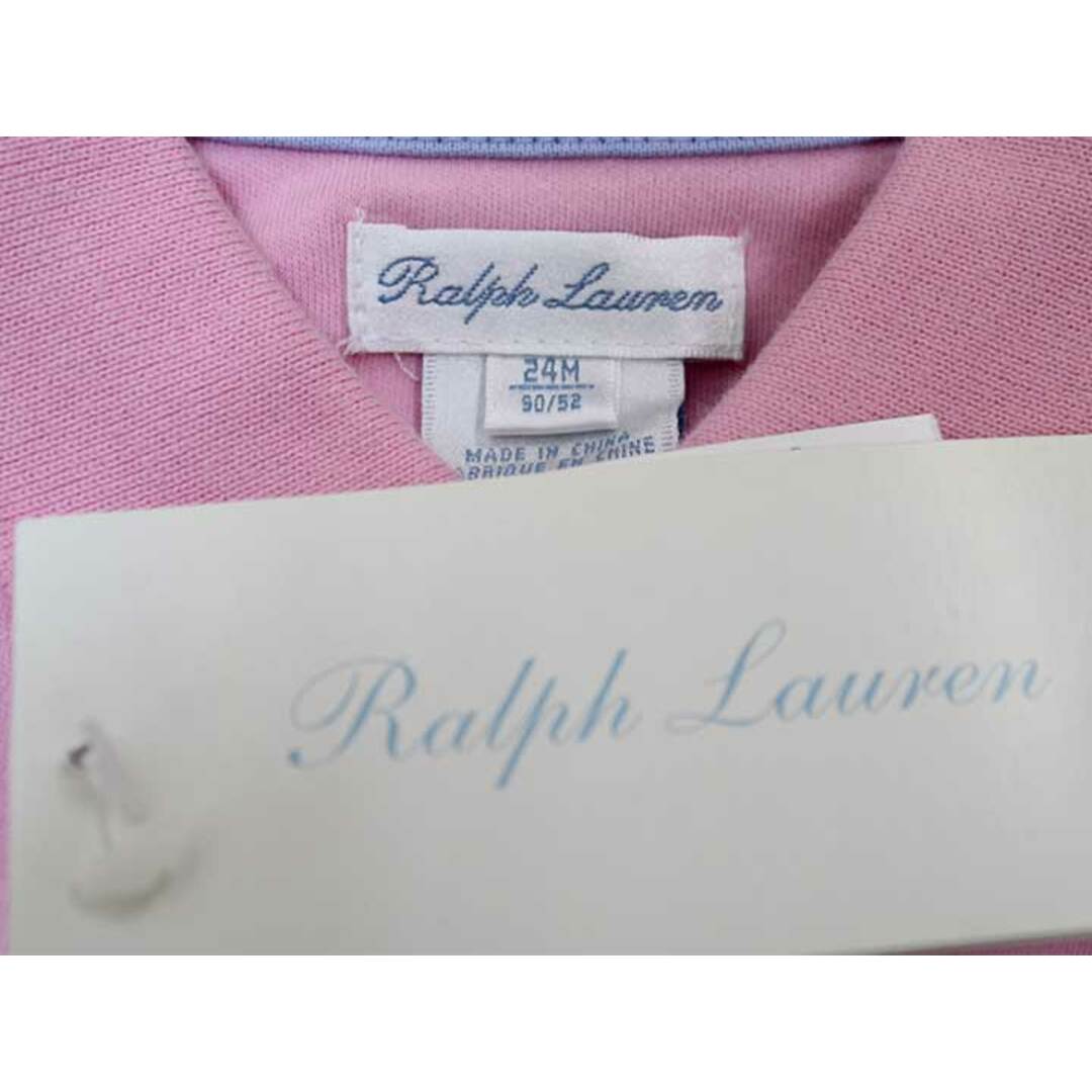 Ralph Lauren(ラルフローレン)の新品 未使用品■ラルフローレン/Ralph Lauren■90cm 半袖ワンピース ピンク ブルマ付き 子供服 キッズ kids ベビー服 baby 女の子 夏 507032 onepi キッズ/ベビー/マタニティのベビー服(~85cm)(ワンピース)の商品写真