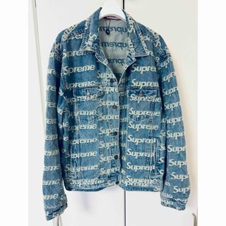 シュプリーム(Supreme)のSupreme Frayed Logos Denim TruckerJacket(Gジャン/デニムジャケット)