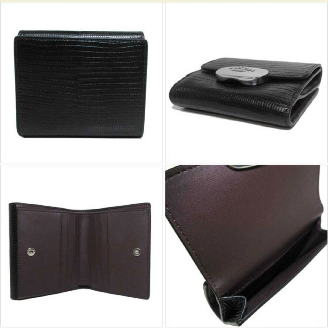 COACH(コーチ)のCOACH 二つ折財布 CR395 SV/BK アウトレット レディースのファッション小物(財布)の商品写真