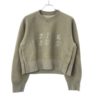 sacai サカイ 23SS Sponge Sweat Pullover スポンジスウェットトレーナー カーキ 2 23-06634