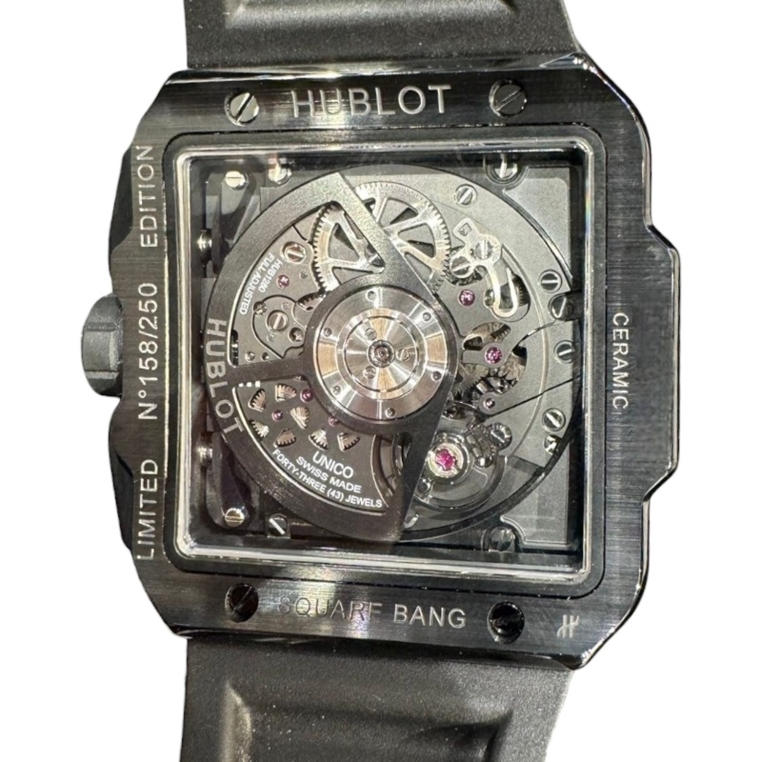 HUBLOT(ウブロ)の　ウブロ HUBLOT スクエア・バン ウニコ オールブラック 821.CX.0140.RX セラミック 自動巻き メンズ 腕時計 メンズの時計(その他)の商品写真