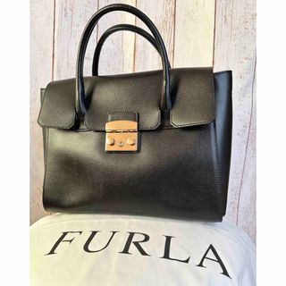 フルラ(Furla)のFURLA フルラ　黒　メトロポリス ハンドバッグ(ハンドバッグ)