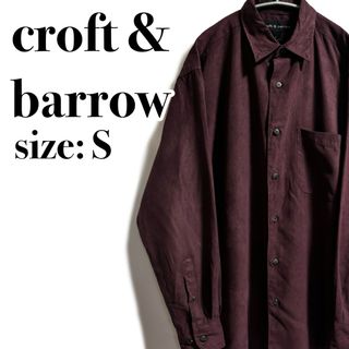 ヴィンテージ(VINTAGE)のcroft & barrow 海外古着 フェイクスウェード スエード シャツ(シャツ)