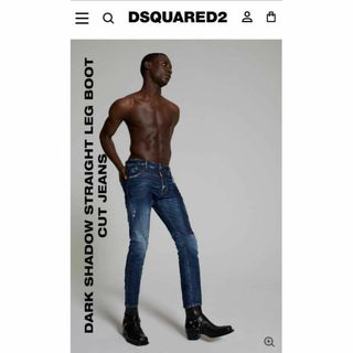 ディースクエアード(DSQUARED2)の未使用品 DSQUARED2 2020SS Straight Leg Jean(デニム/ジーンズ)