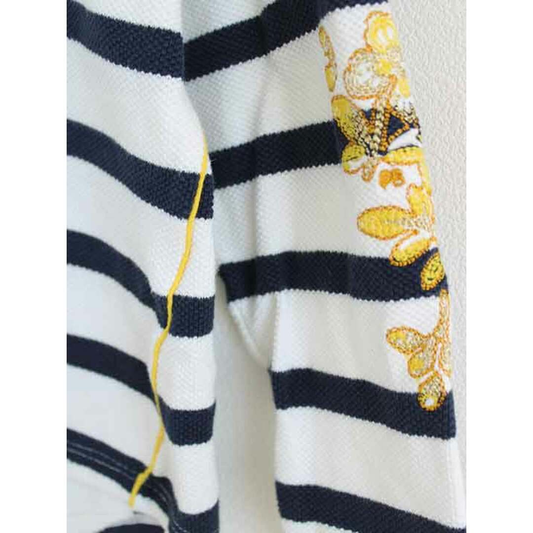 PETIT BATEAU(プチバトー)の【春物 新入荷】†プチバトー/PETIT BATEAU†116cm(6ans) フード付きカットソー/長袖Tシャツ/長袖カットソー/ロンT/パーカー 白×紺【中古】子供服 キッズ kids 女の子 春秋 tops 513042 キッズ/ベビー/マタニティのキッズ服女の子用(90cm~)(Tシャツ/カットソー)の商品写真