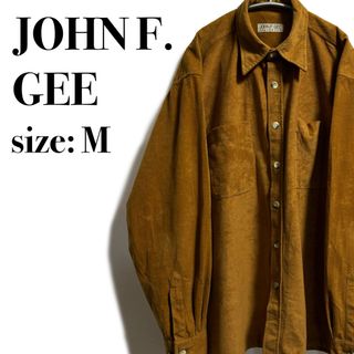 ヴィンテージ(VINTAGE)のJOHN F GEE 海外古着 フェイクスウェードシャツ スエード ヴィンテージ(シャツ)