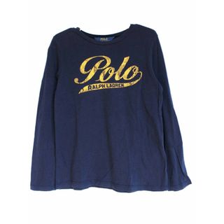 ラルフローレン(Ralph Lauren)の【春物 新入荷!】[ラルフローレン/Ralph Lauren]130cm 長袖カットソー/長袖Tシャツ/ロンT 紺【中古】子供服 キッズ kids 男の子 春秋 tops 913042(Tシャツ/カットソー)