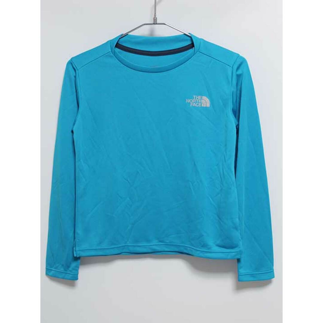 THE NORTH FACE(ザノースフェイス)の【春夏物 新入荷!】‡ザ・ノースフェイス/THE NORTH FACE‡120cm ロングスリーブサンサイズTシャツ/長袖Tシャツ/長袖カットソー/ロンT ブルー系 UVカット【中古】子供服 キッズ kids 男の子 女の子 春夏 tops 513042 キッズ/ベビー/マタニティのキッズ服女の子用(90cm~)(Tシャツ/カットソー)の商品写真