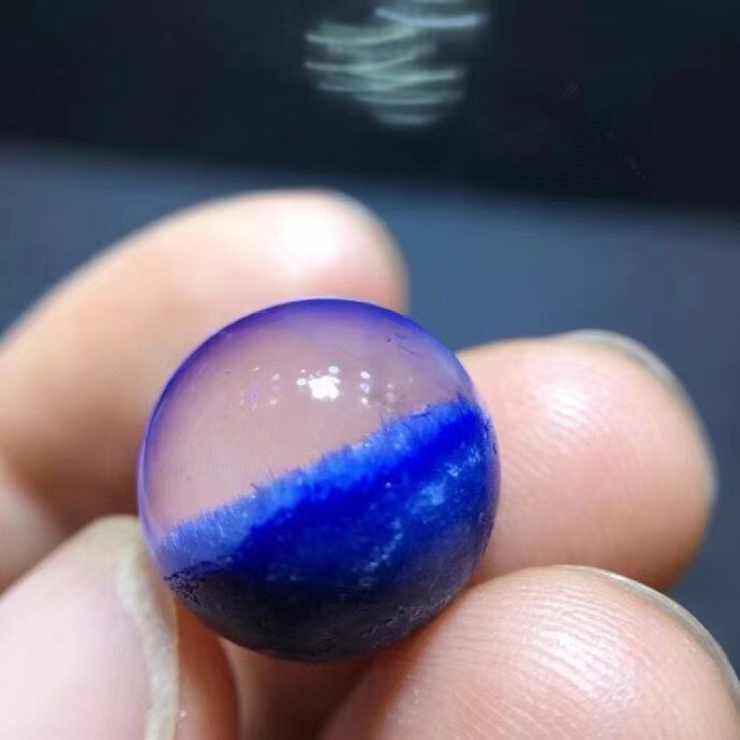 ⭐︎【天然】ブルールチル デュモルチエライト 丸玉 14mm 素材/材料 ⭐︎【天然】ブルールチル デュモルチエライト 丸玉 14mm 素材/材料