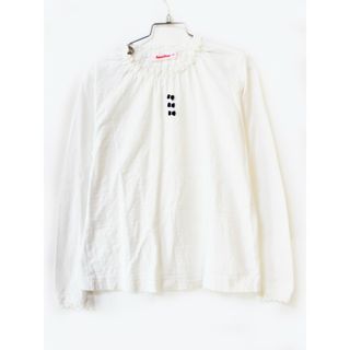 ファミリア(familiar)の【春物 新入荷!】[ファミリア/familiar]140cm 長袖カットソー/長袖Tシャツ/ロンT 白【中古】子供服 キッズ kids ジュニア 女の子 春 tops 513042(Tシャツ/カットソー)