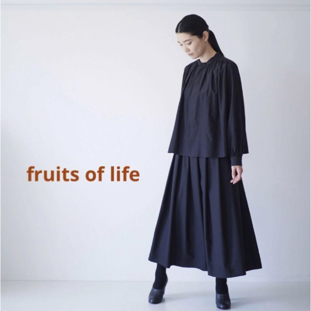 <fruits of life>ウールタックスカート レディースのスカート(ロングスカート)の商品写真