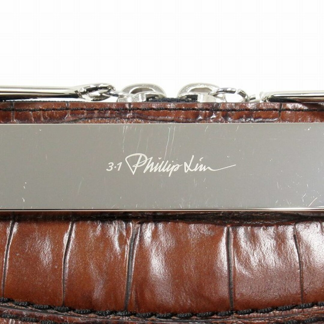 3.1 Phillip Lim(スリーワンフィリップリム)の未使用 3.1 フィリップリム カウレザー 型押し ショルダー バッグ レディースのバッグ(ショルダーバッグ)の商品写真