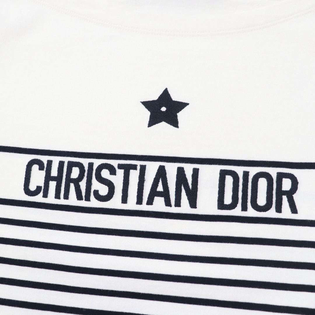 Christian Dior(クリスチャンディオール)の美品◎Christian Dior クリスチャンディオール 22年製 243T31A4085 DIORIVIERA 半袖Ｔシャツ ホワイト ダークネイビー M イタリア製 正規品 レディース レディースのトップス(Tシャツ(半袖/袖なし))の商品写真