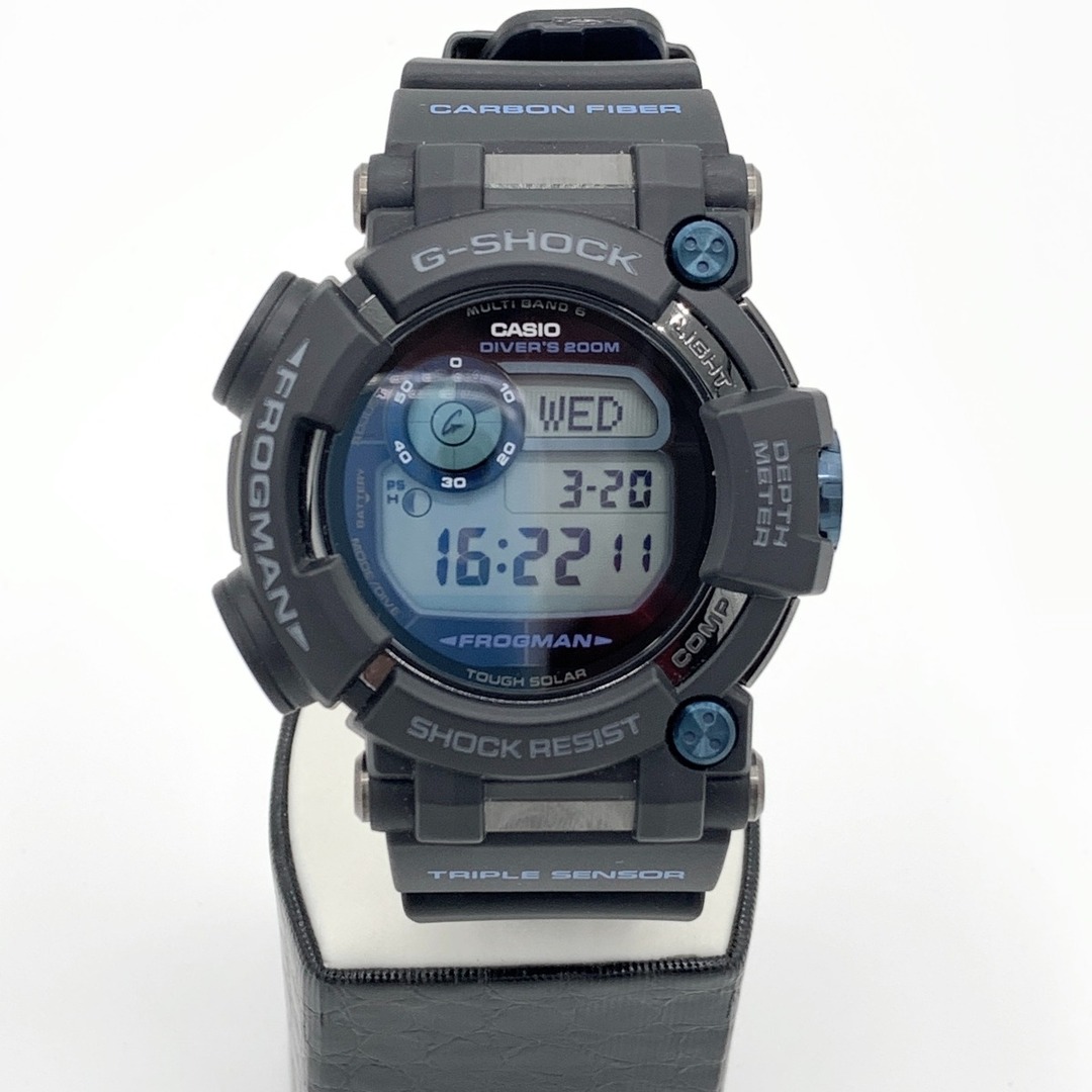 CASIO(カシオ)の〇〇CASIO カシオ G-SHOCK Gショック フロッグマン ソーラー電波クォーツ 腕時計 GWF-D1000B ブラック x ブルー メンズの時計(腕時計(アナログ))の商品写真