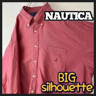 ノーティカ(NAUTICA)のノーティカ ボタンダウン シャツ 長袖 極太アーム オーバーサイズ USA古着(シャツ)