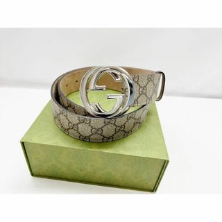 Gucci - 美品　グッチ　GGスプリーム　インターロッキングG　ベルト　85　411934