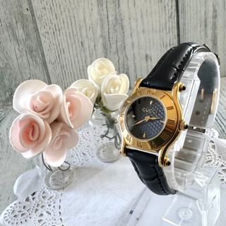 GUCCI - 【電池交換済】GUCCI グッチ 6500P 腕時計 ブラック GUCCI - 【電池交換済】GUCCI グッチ 6500P 腕時計 ブラック