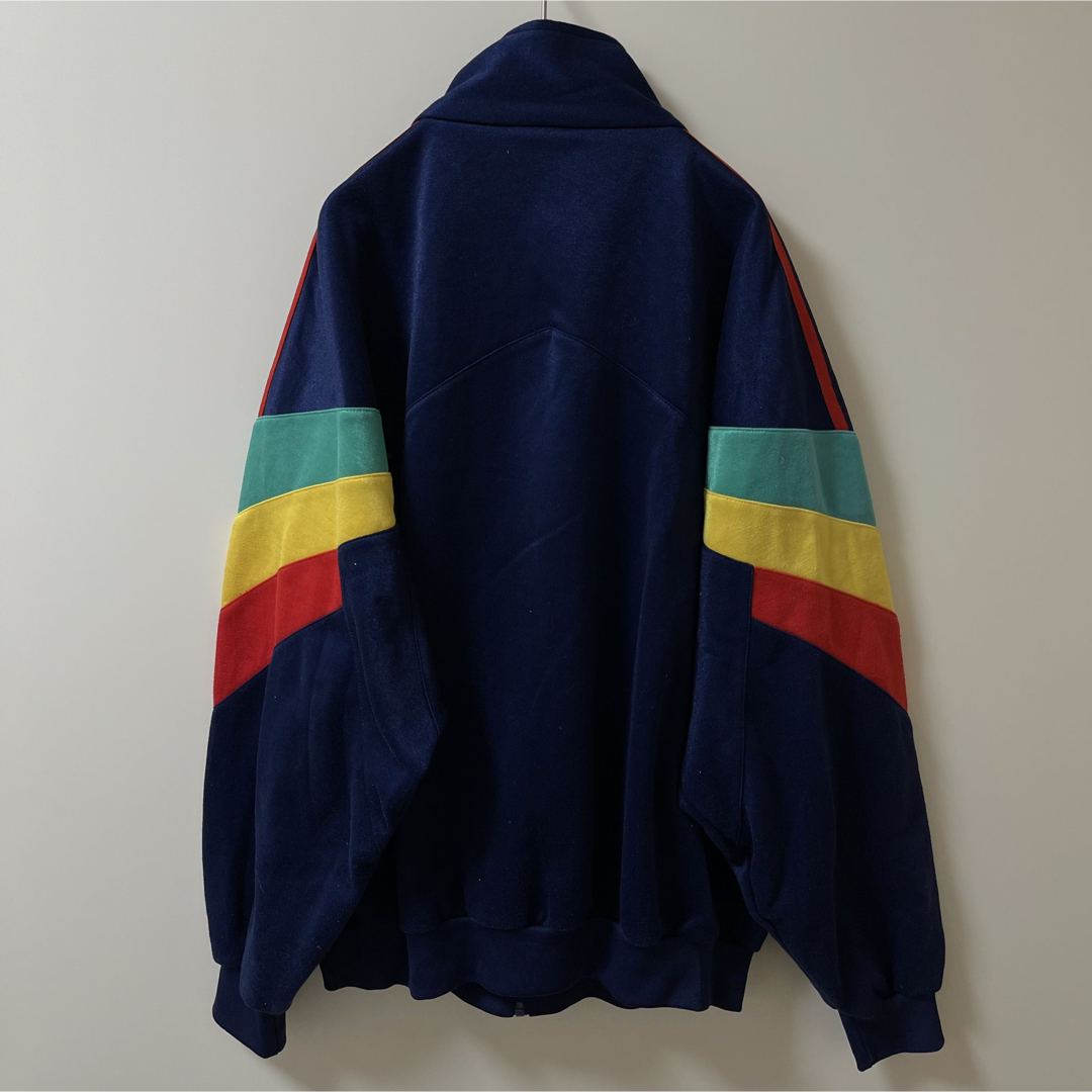 adidas - 90sゆるだぼ】アディダス刺繍トラックジャケット古着 adidas - 90sゆるだぼ】アディダス刺繍トラックジャケット古着