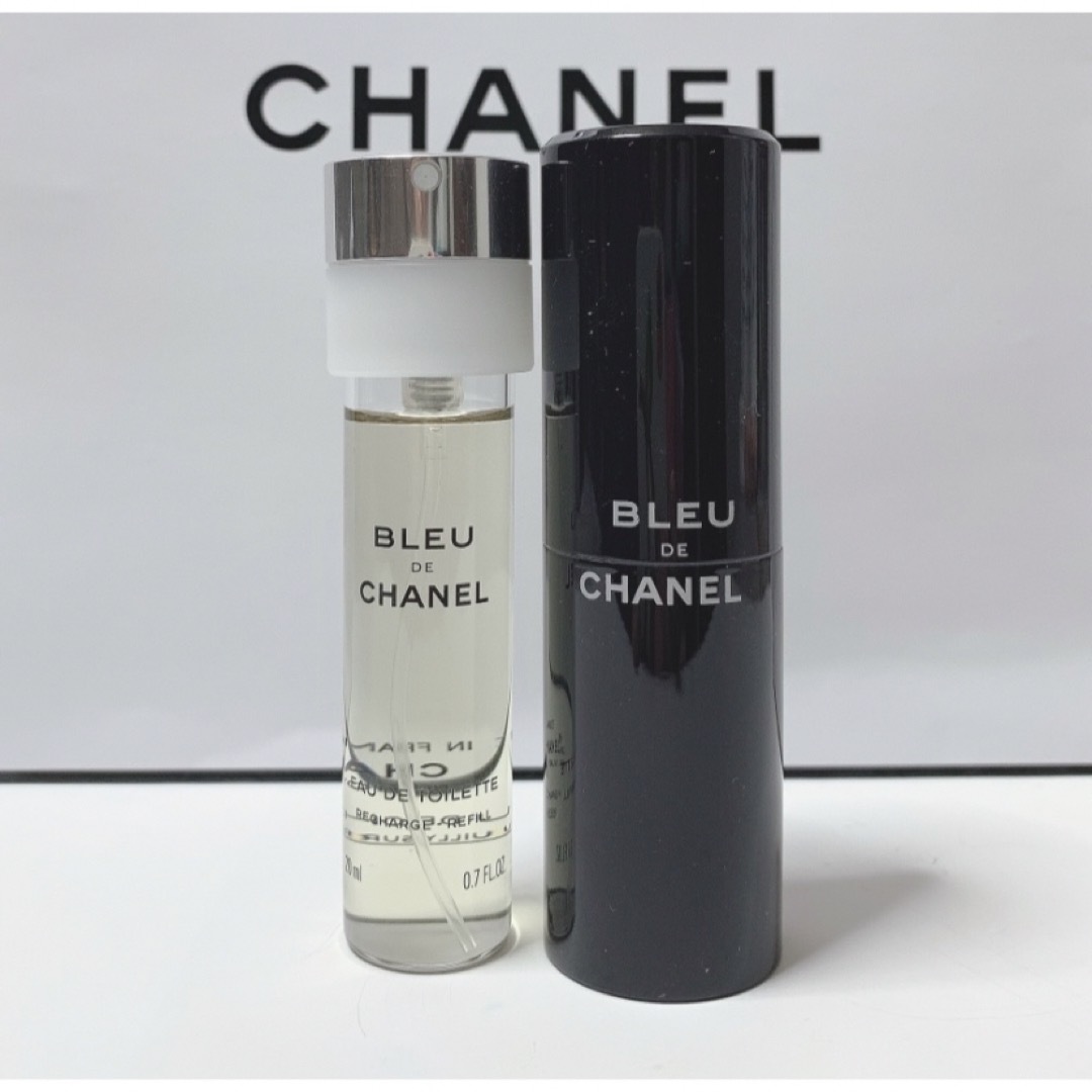 CHANEL(シャネル)の【シャネル 】⭐️ブルードゥシャネル EDT トラベル スプレイ 本体&レフィル コスメ/美容の香水(香水(男性用))の商品写真