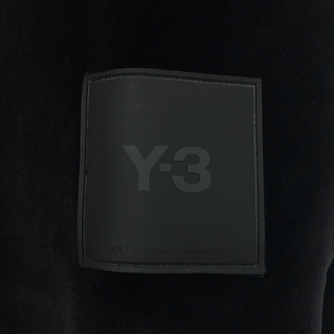 Y-3(ワイスリー)のY-3 ワイスリー U SQUARE VELVET SPACER CREW SWEATSHIRT ベロアクルーネックスウェットトレーナー ブラック XS HB3339 1AX001 メンズのトップス(スウェット)の商品写真