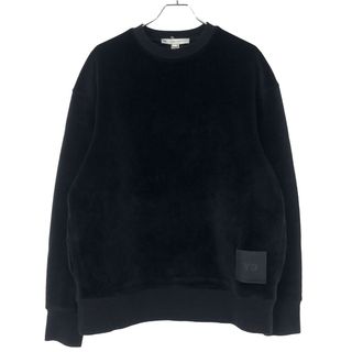 Y-3 - Y-3 ワイスリー U SQUARE VELVET SPACER CREW SWEATSHIRT ベロアクルーネックスウェットトレーナー ブラック XS HB3339 1AX001