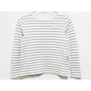 プチバトー(PETIT BATEAU)の【春物 新入荷!】‡プチバトー/PETIT BATEAU‡152cm 長袖Tシャツ/長袖カットソー/ロンT 白×グレー【中古】子供服 キッズ kids ジュニア 男の子 女の子 春秋 tops 213042(Tシャツ/カットソー)