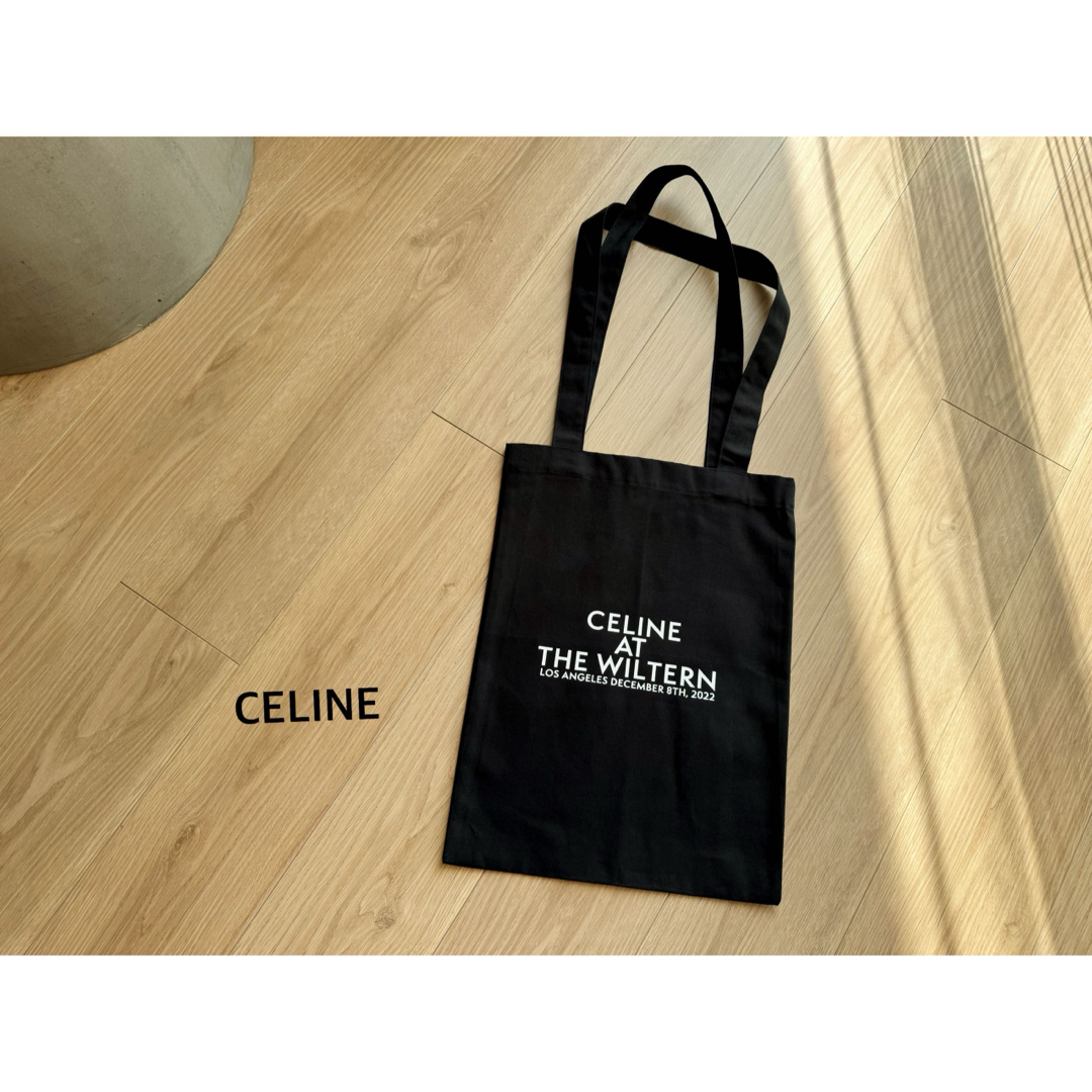 celine(セリーヌ)のcelineセリーヌ　ノベルティ　エコバッグ　黒 レディースのバッグ(エコバッグ)の商品写真