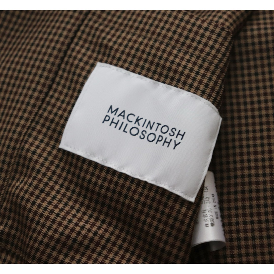 MACKINTOSH PHILOSOPHY(マッキントッシュフィロソフィー)の《マッキントッシュ》新品 薄手 ブリティッシュチェック カバーオール 38(M) メンズのジャケット/アウター(テーラードジャケット)の商品写真