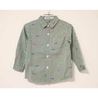 familiar - 【春物 新入荷!】〓ファミリア/familiar〓100cm  長袖シャツ 白系【中古】 子供服 キッズ kids 男の子 春秋  513042