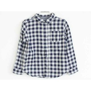 プチバトー(PETIT BATEAU)の【春物 新入荷】†プチバトー/PETIT BATEAU†116cm(6ans) 長袖シャツ 紺×白【中古】子供服 キッズ kids 男の子 女の子 春秋 tops 513042(シャツ/カットソー)