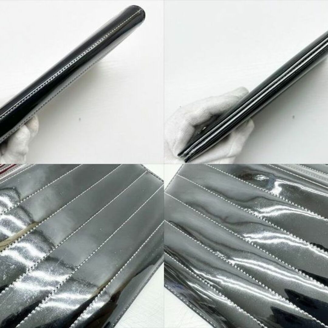 良好品 シャネル ココマーク マドモアゼル 二つ折り長財布 エナメル 良好品 シャネル ココマーク マドモアゼル 二つ折り長財布 エナメル